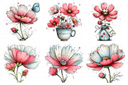 Spring Cosmos Flower Clipart, an Illustration by Daily.Designs (Thumbnail 7 of 8)