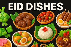 Eid Food Dishes Illustration Pack