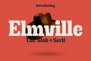 Elmville - Bold Slab Serif, a Slab Serif Font by Xelo Graph
