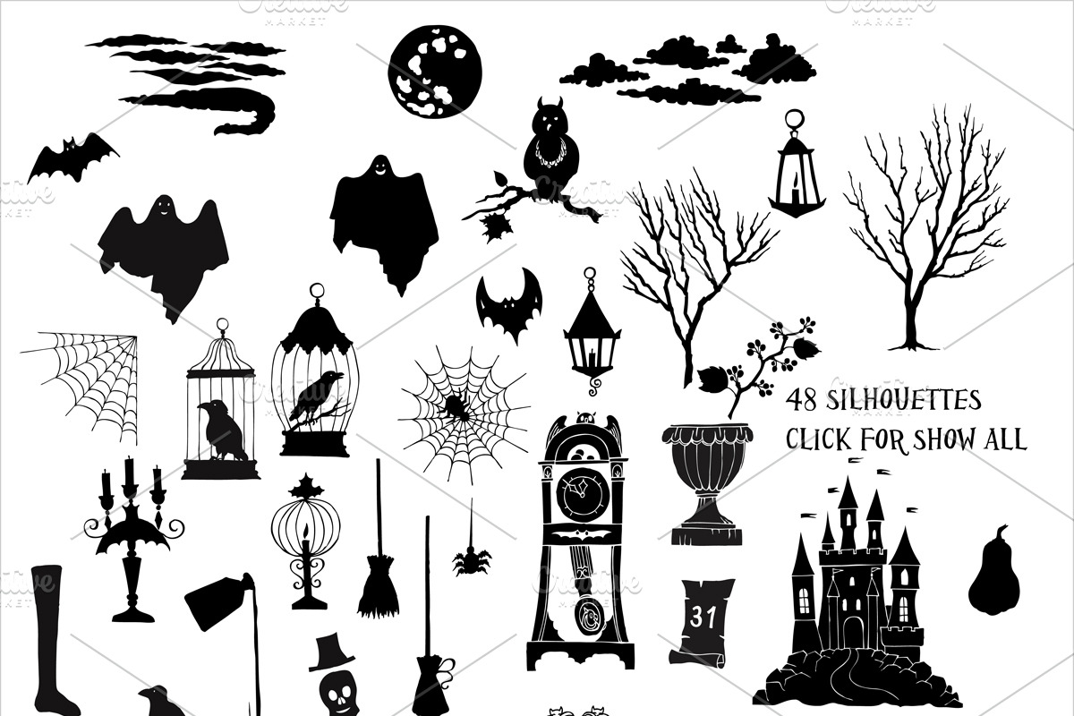 Halloween. Sketches and Silhouettes, an Illustration by Nataliapiache (Photo 5 of 5)