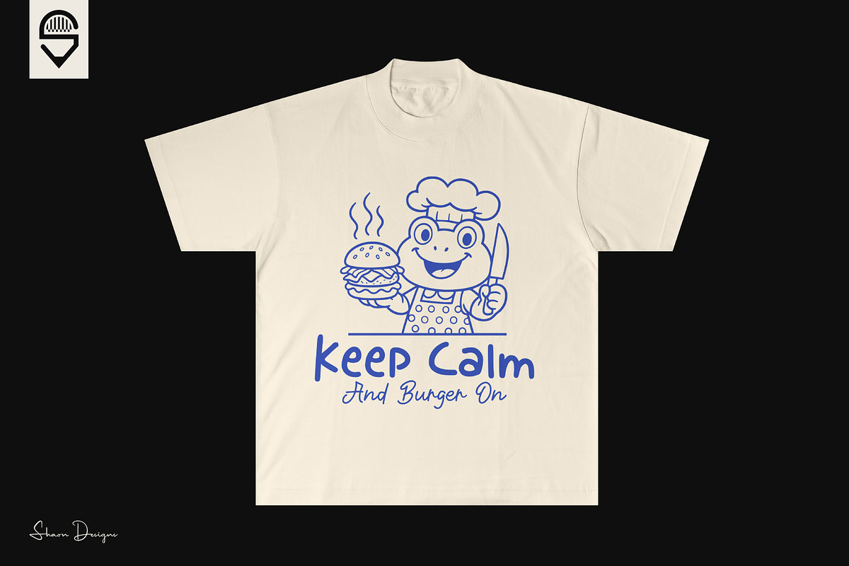Funny burger chef cartoon design, a Food Illustration by shaondesigns (Photo 4 of 4)