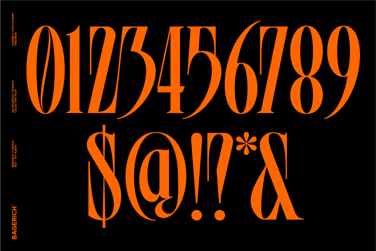 Bergurau Typeface, a Serif Font by Bagerich Type Foundry (Photo 3 of 7)