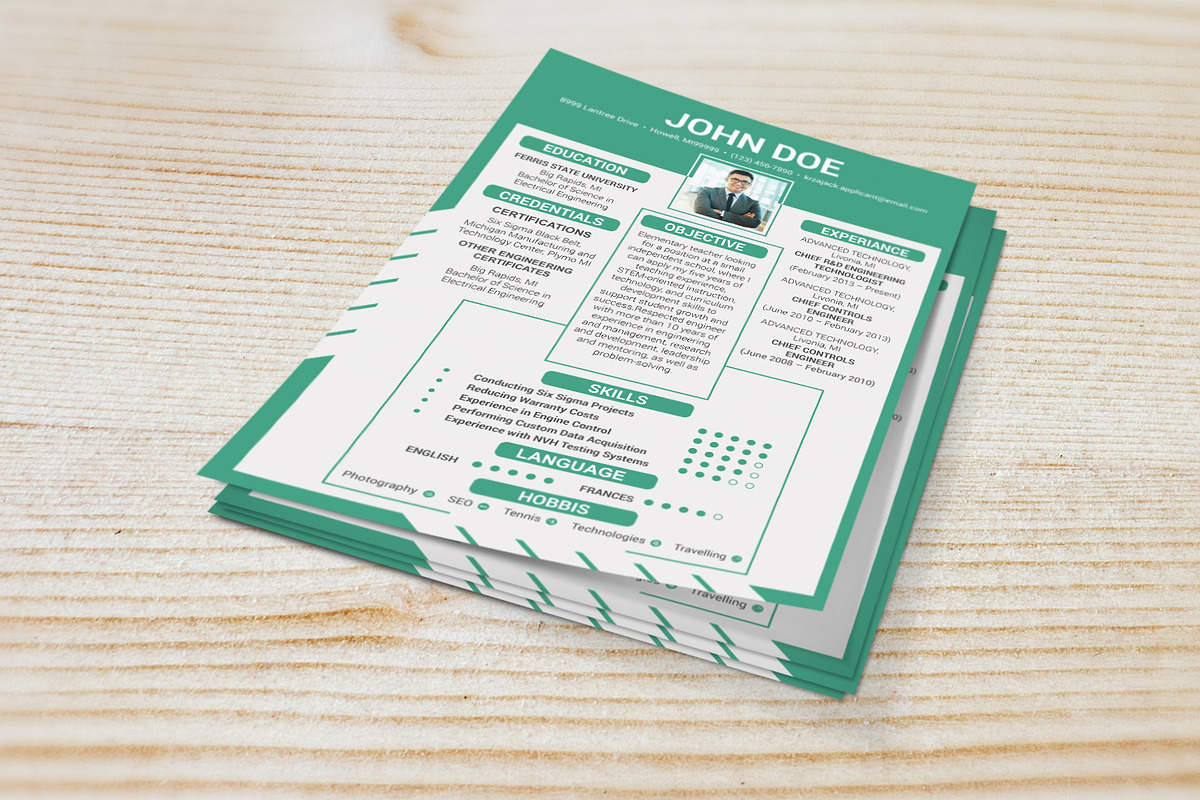 Clean Resume/CV, a Resume Template by designvillage (Photo 11 of 12)