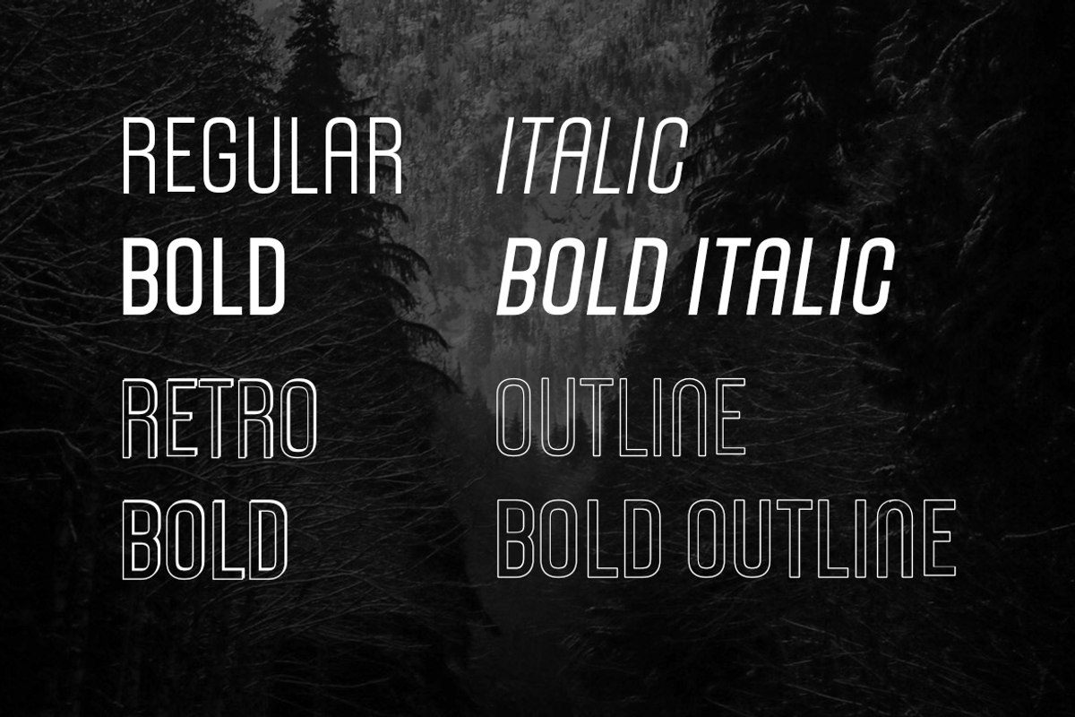 NORWAY - Unique Display Typeface preview 4