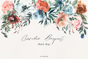 Garden Bouquet Watercolour Florals