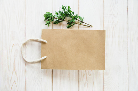 Blank of brown craft paper bag, a Beauty & Fashion Photo by Kolomiyets Viktoriya