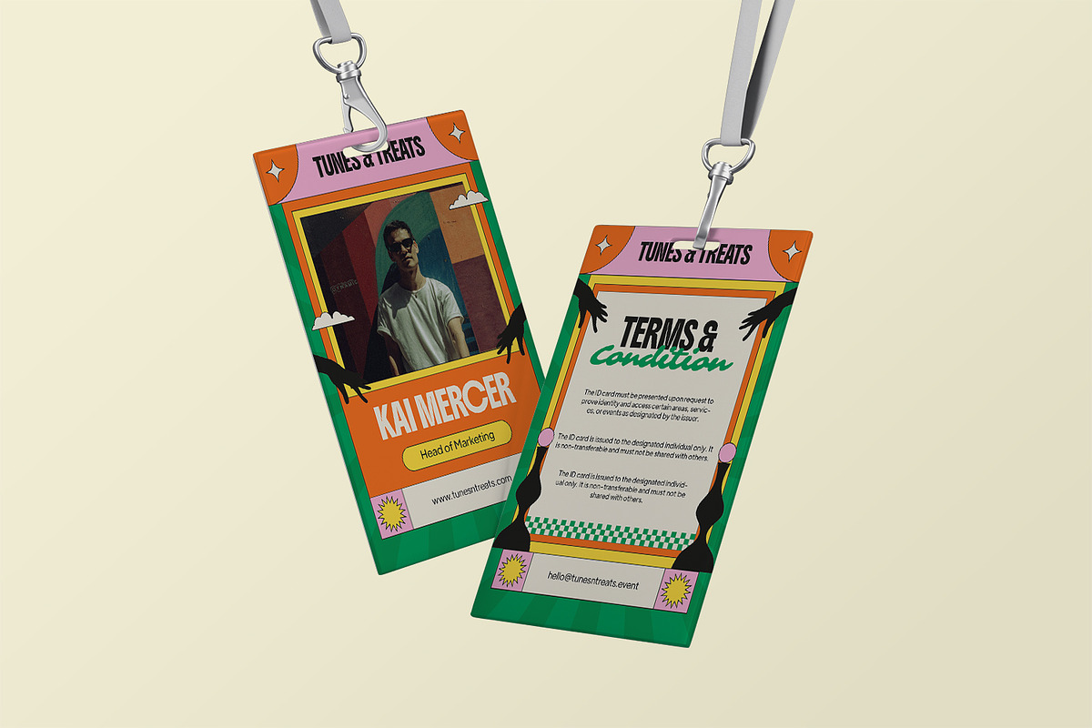 Tunes & Treats - ID Card, a Print Template by StreaksideStd (Photo 2 of 3)