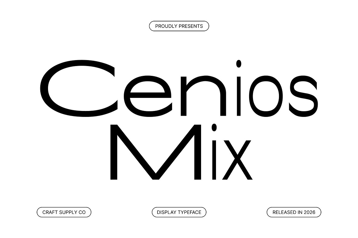 Cenios Mix, a Sans Serif Font by Craft Supply Co. (Photo 1 of 8)