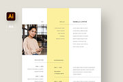 White and Yellow CV Template, a Resume Template by Filip Studio (Thumbnail 2 of 4)