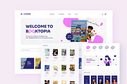 Booktopia – Fun Book Store Website, an UI Kit Template by peterdraw (Thumbnail 8 of 10)