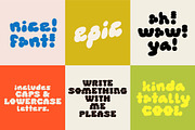 Puffie - Unique Bubble Font, a Font by Studio Funshop by Kelli (Thumbnail 8 of 12)