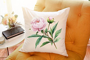 Watercolor Coquette Pink Peony Set, an Illustration by Sublimation Artist (Thumbnail 6 of 6)