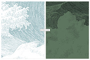 Kuroshio | Japandi Wallpaper Print., a Wallpaper Graphic by TSTUDIO (Thumbnail 4 of 8)