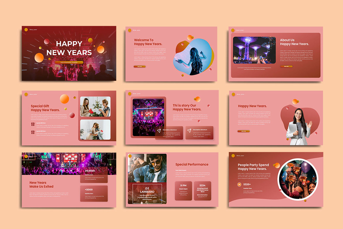 New Years_Keynote&GSL Template, a Presentation Template by yanindesign (Photo 2 of 5)