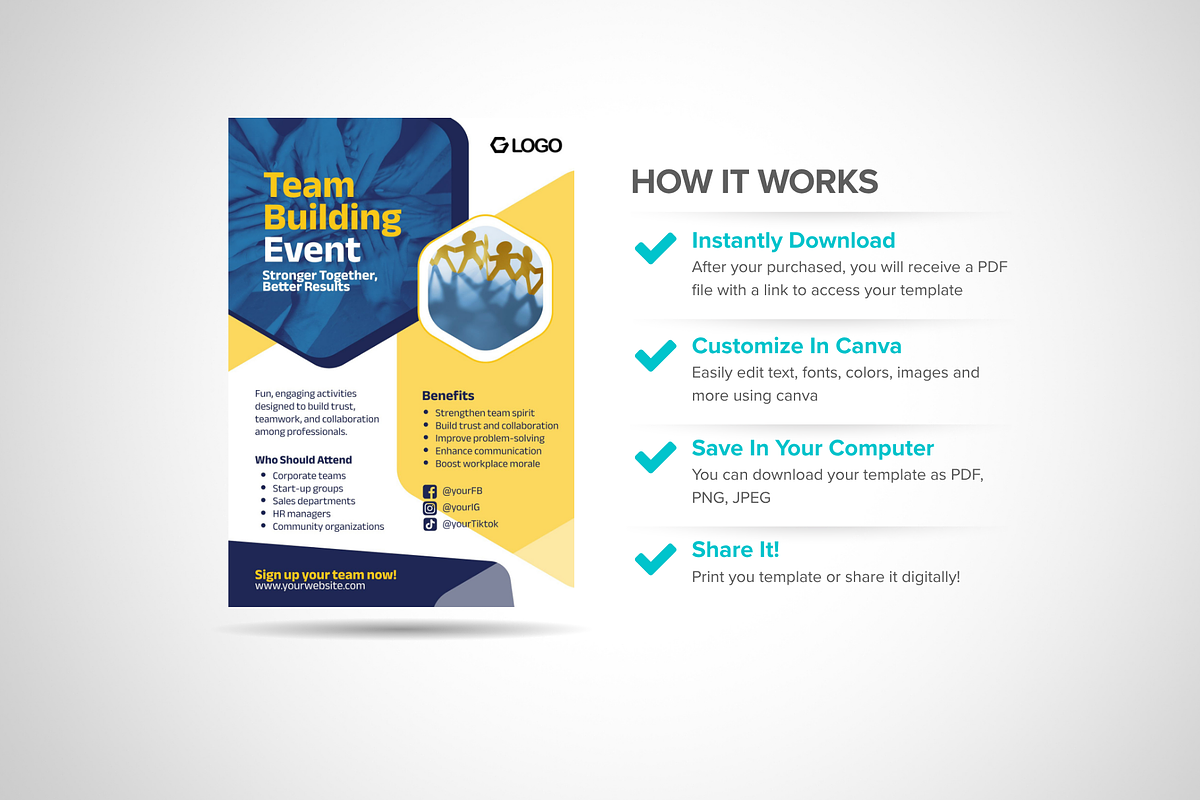 Team Building Event Flyer preview 2