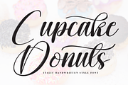 Cupcake Donuts | Script Font, a Handwritten Font by Scratchones (Thumbnail 1 of 9)