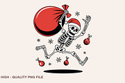 Christmas Skeleton Sublimation PNG, a Graphic by crative8112 (Thumbnail 8 of 10)
