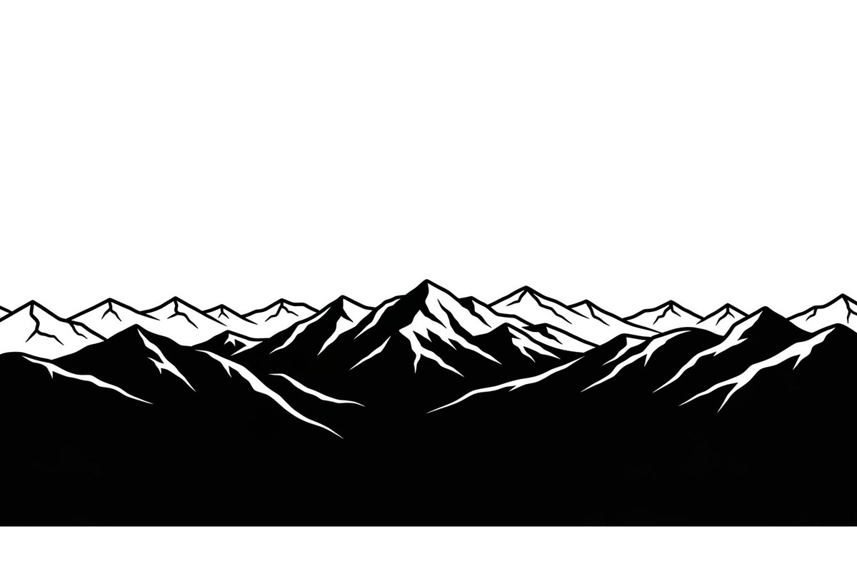 Endless Mountain Horizons Silhouette, a Graphic by musafir_fashion (Photo 8 of 14)
