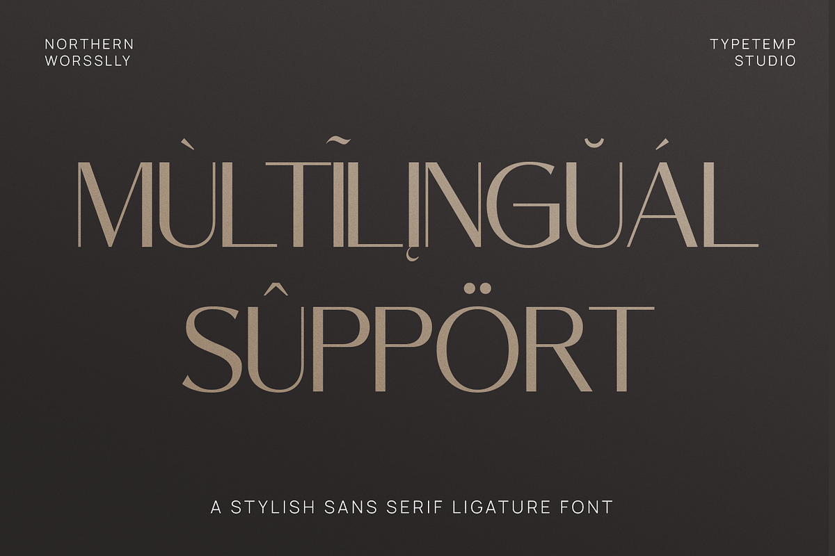Northern Worssley - Ligature Sans, a Sans Serif Font by Typetemp Studio (Photo 17 of 17)