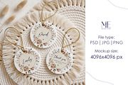 Round Ceramic Ornament Mockup Set, a Merchandise Mockup by Mie Mockup Studio (Thumbnail 3 of 7)
