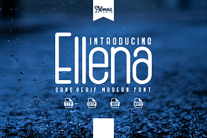 Ellena, a Sans Serif Font by almazstudio