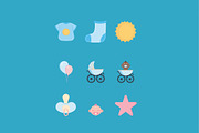 Baby Shower Illustration Set, an Object Illustration by studiogstock (Thumbnail 3 of 3)