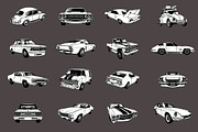 Classic Car Vector Pack vol 3, a Transportation Illustration by The BolzStudio (Thumbnail 11 of 13)
