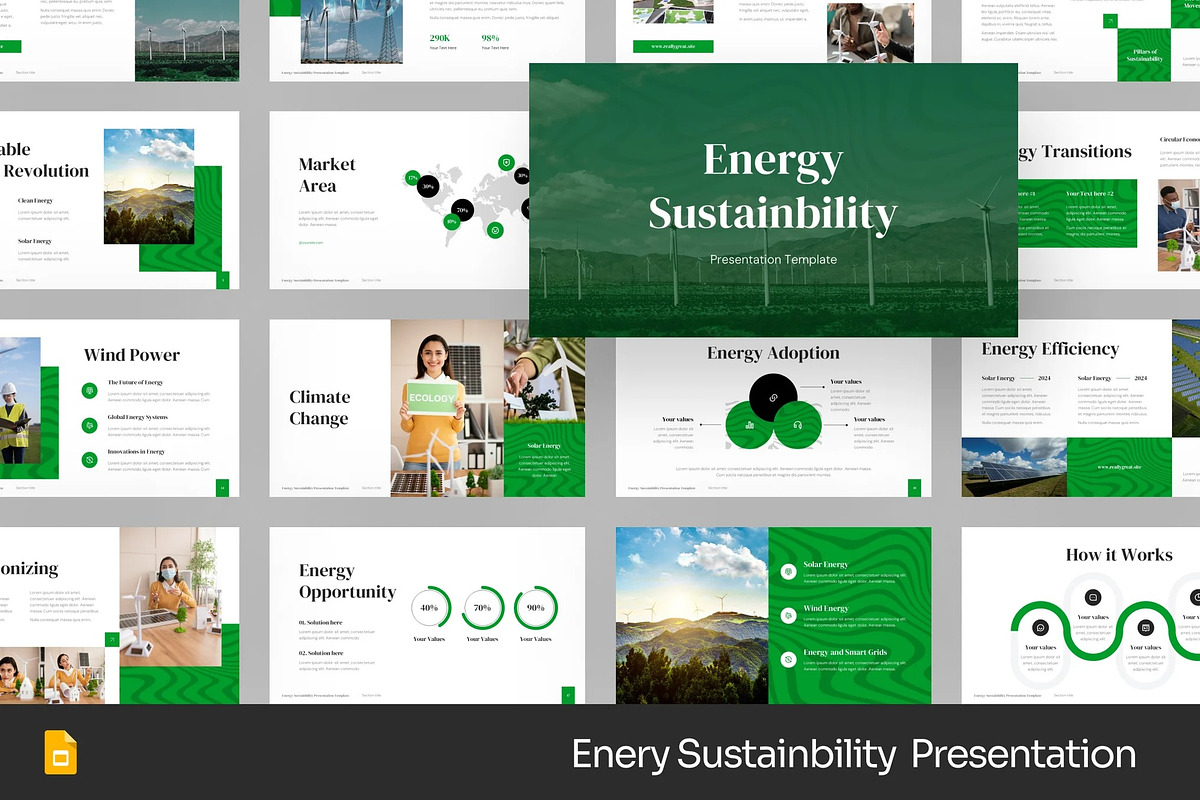 Energy Sustainability GSlides, PPoint