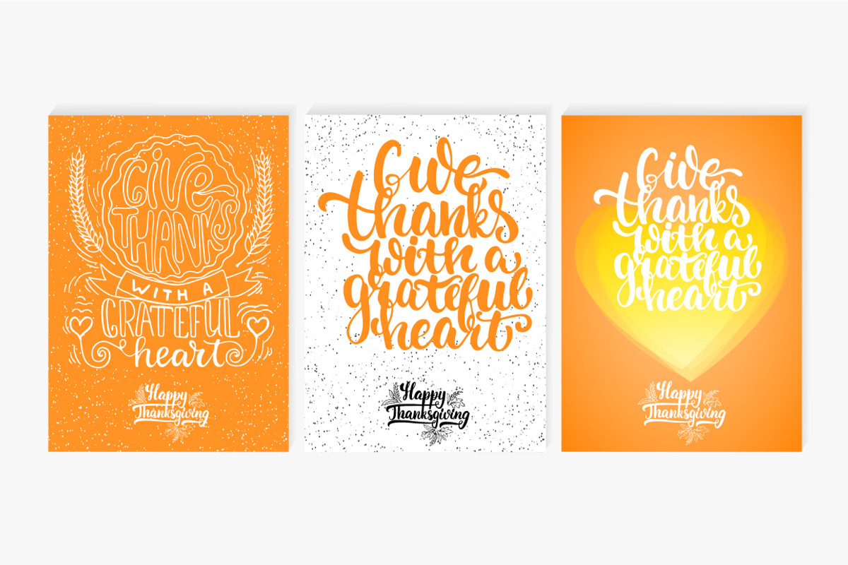 6 Hand drawn Thanksgiving card, a Card Template by Tumana_Net (Photo 3 of 3)