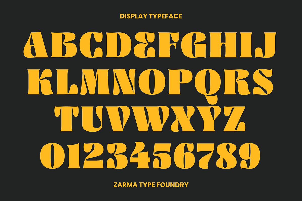 Ayuga - Psychedelic Font, a Serif Font by Zarma Type (Photo 9 of 14)