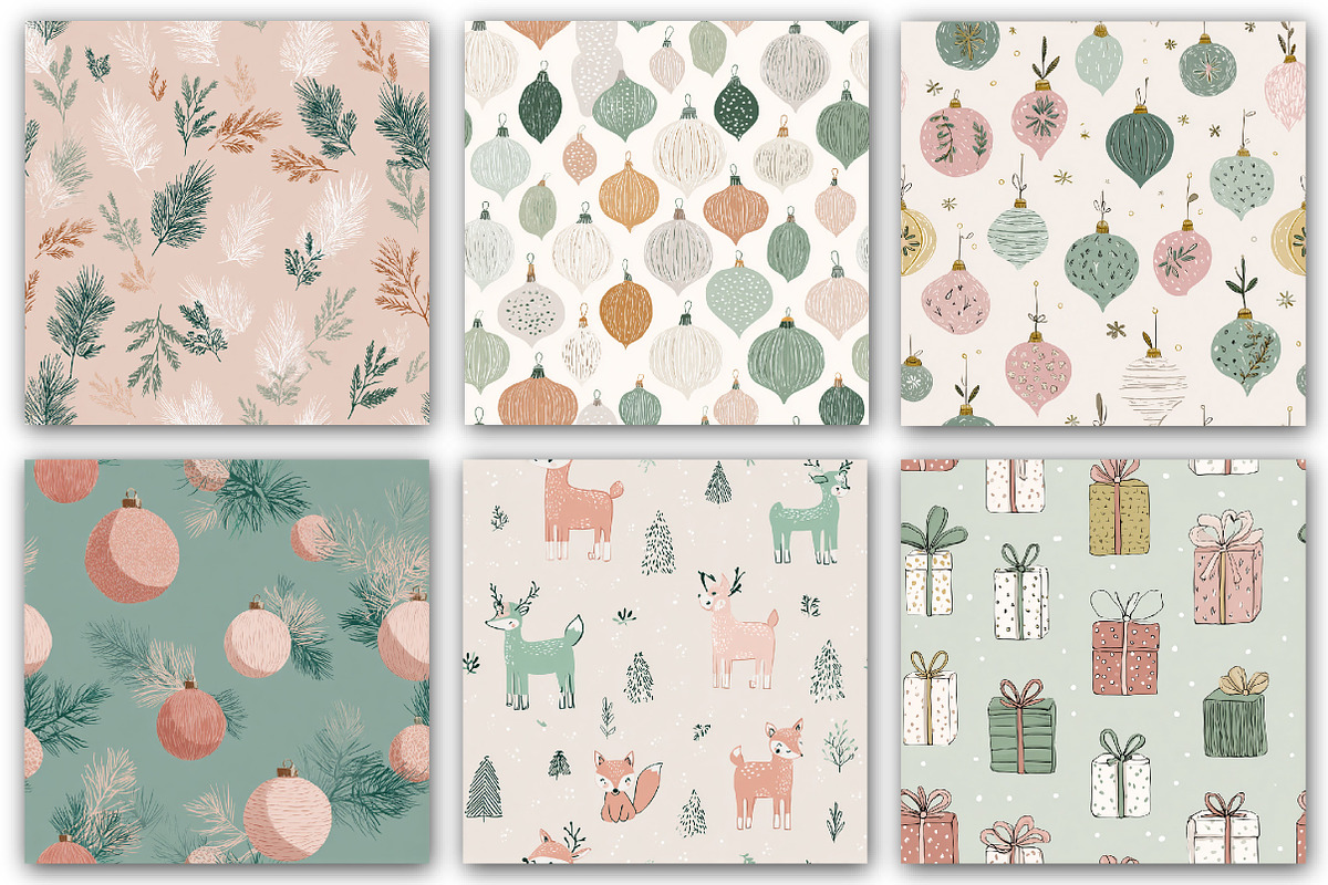 Seamless Christmas Pattern, a Pattern Graphic by DreamCafeArt (Photo 4 of 7)