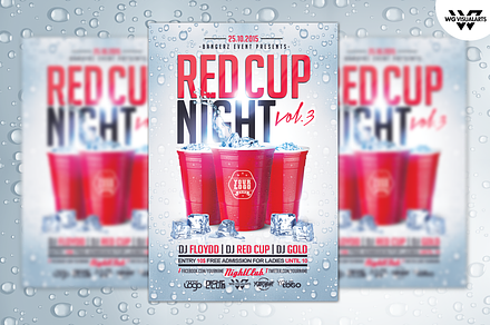 RED CUP Flyer Template