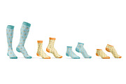 Socks 4 Types Mockups Set, a Bottom Mockup by rebrandy (Thumbnail 6 of 12)