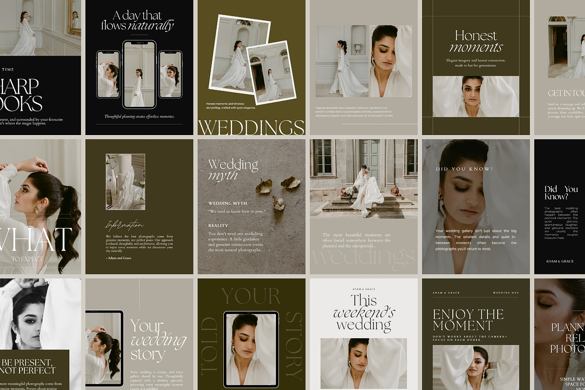 60 Instagram Templates | Canva Set, a Social Media Template by Adam and Grace (Photo 1 of 23)