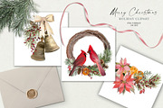 Christmas holiday clipart, a Seasonal Illustration by Vasmila (Thumbnail 2 of 12)