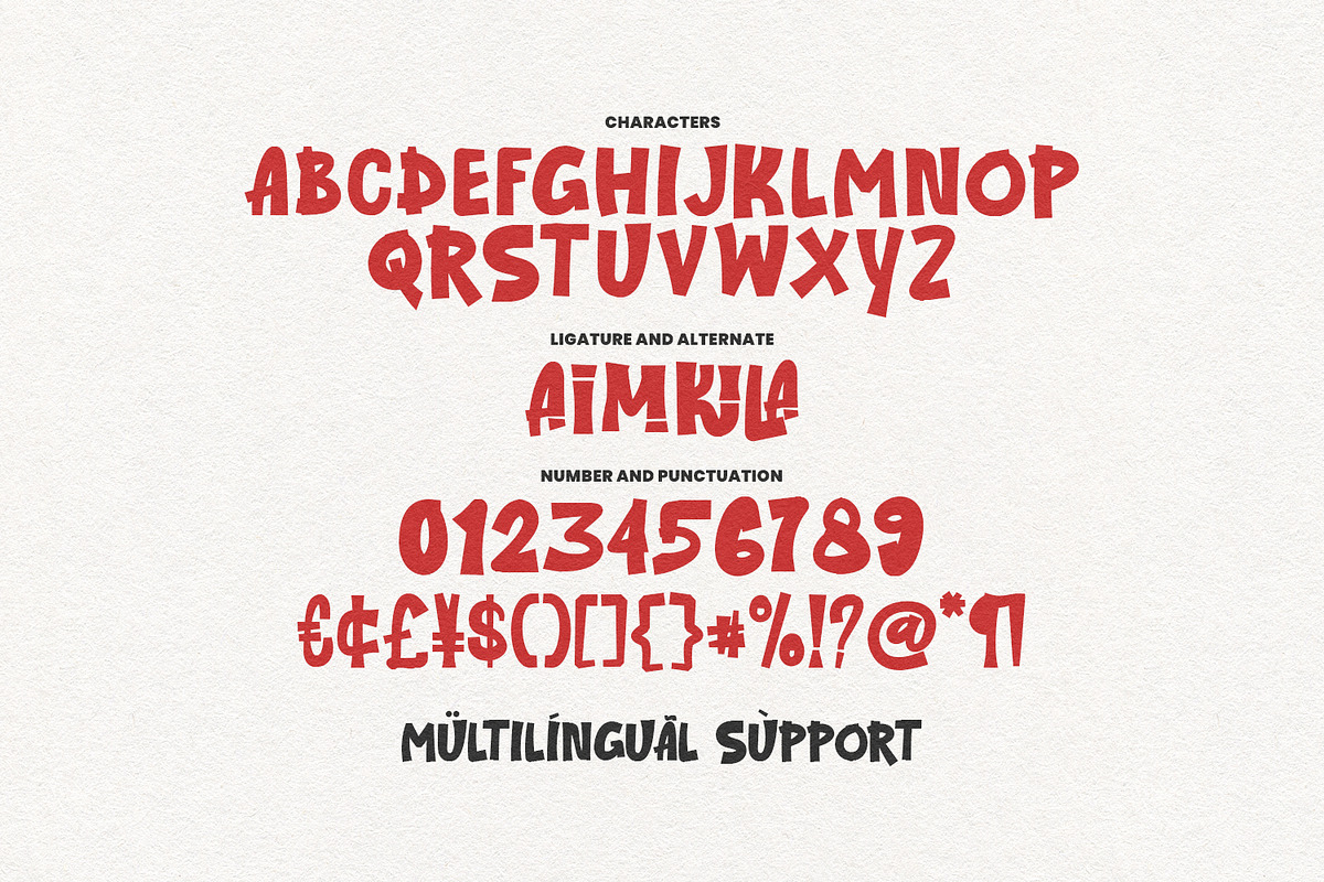 Akimila Plawud Bold Urban Display, a Handwritten Font by Maulana Creative (Photo 5 of 7)