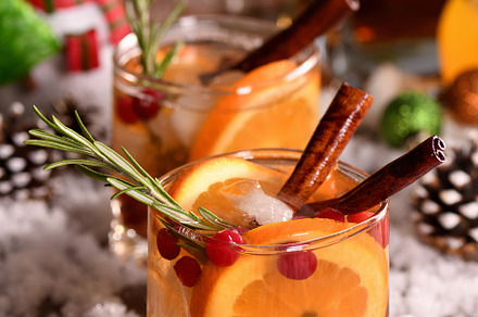 Winter Bourbon smash Cocktail