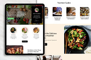 Nutritionist Canva Website Template, a Landing Page Template by Kromatic Design Studio (Thumbnail 1 of 8)