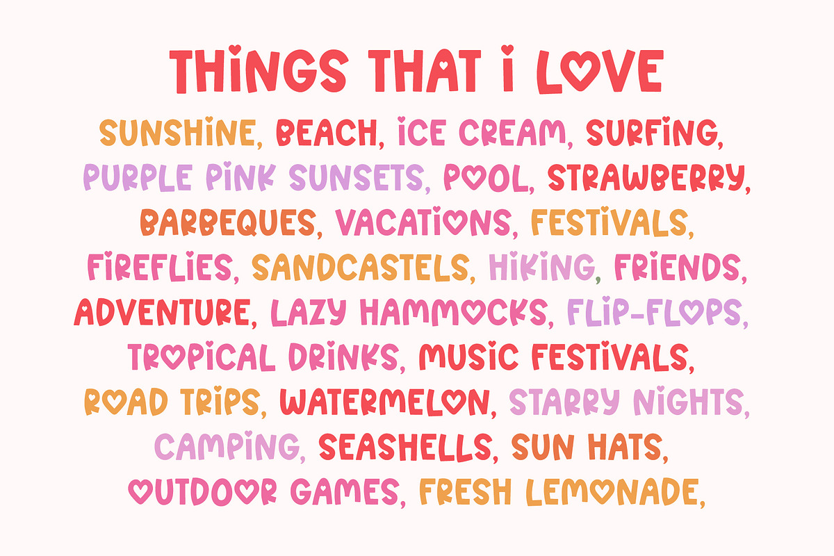 Pink Love - All Caps Heart Font, a Sans Serif Font by Kaya Fonts (Photo 11 of 20)