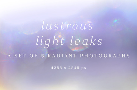 Lustrous Light Leaks Photograph Set, an Abstract Photo by Wellington Cove Design