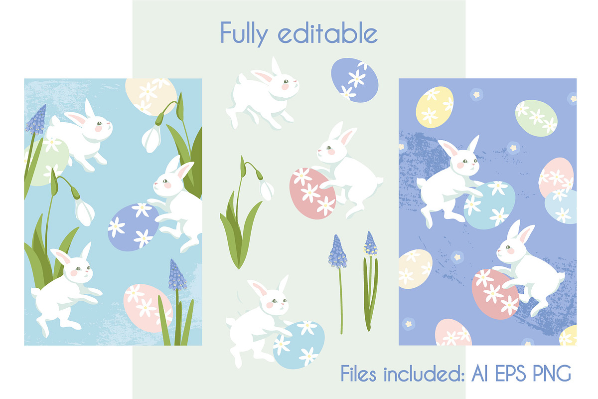 Soft Easter and Spring Design Kit, a Seasonal Illustration by statica (Photo 6 of 7)