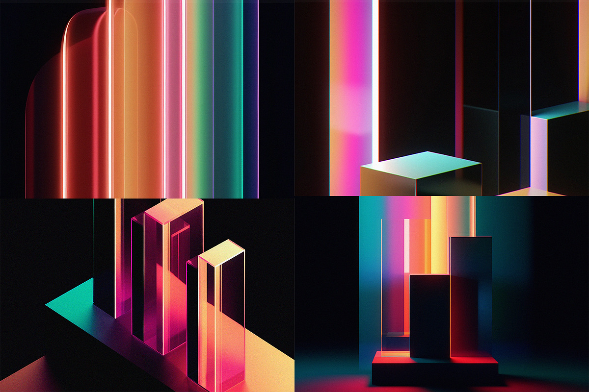 Chroma Glass Abstract Backgrounds, a Background Graphic by codetoform (Photo 2 of 7)