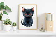 Watercolor Cute Evil Animals Clipart, an Illustration by Canvas Craft (Thumbnail 6 of 7)