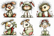 Whimsical Easter Clipart, an Illustration by Libby Wishes (Thumbnail 6 of 7)