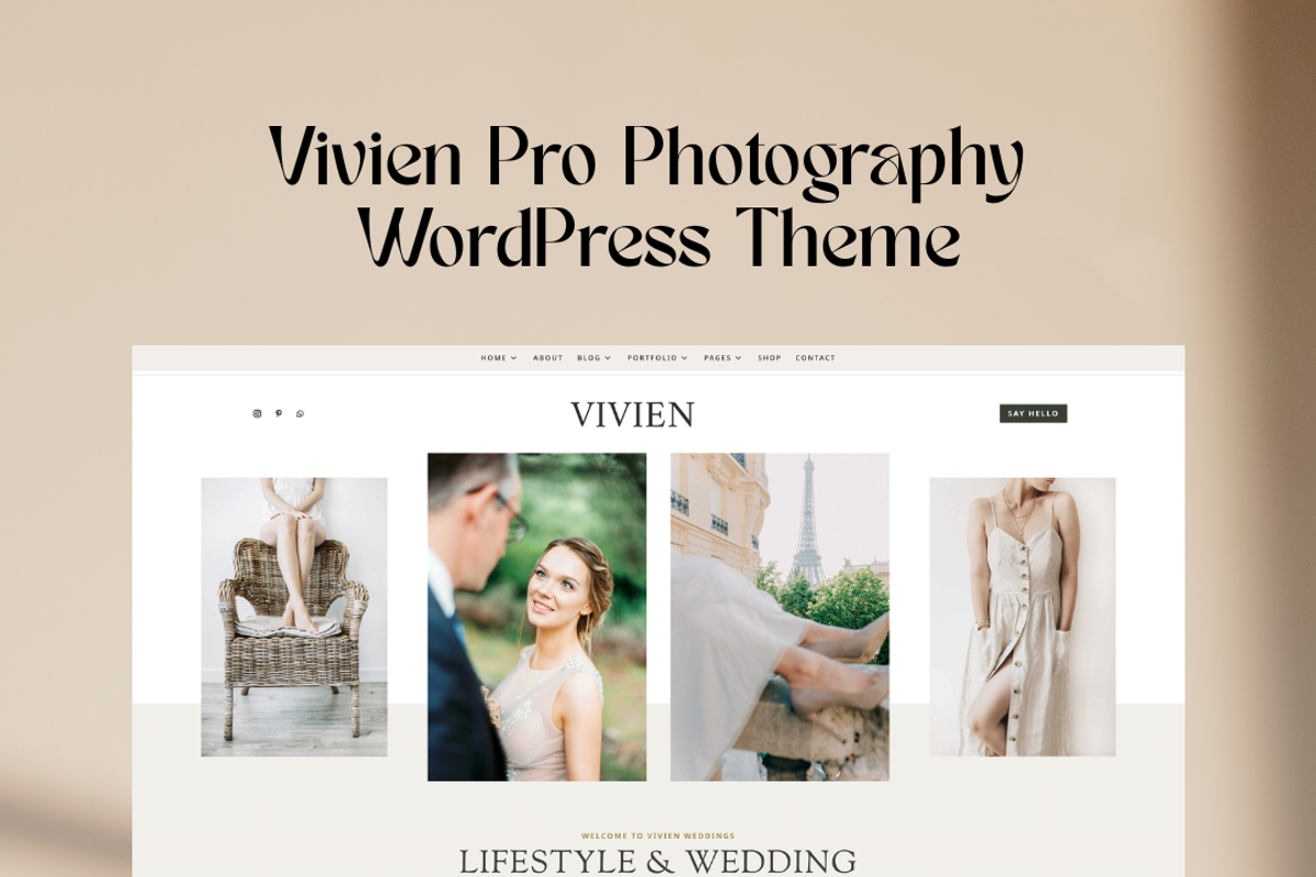 Photography Vivien WordPress Divi 5, a WordPress Template by Lovely Confetti (Photo 5 of 5)