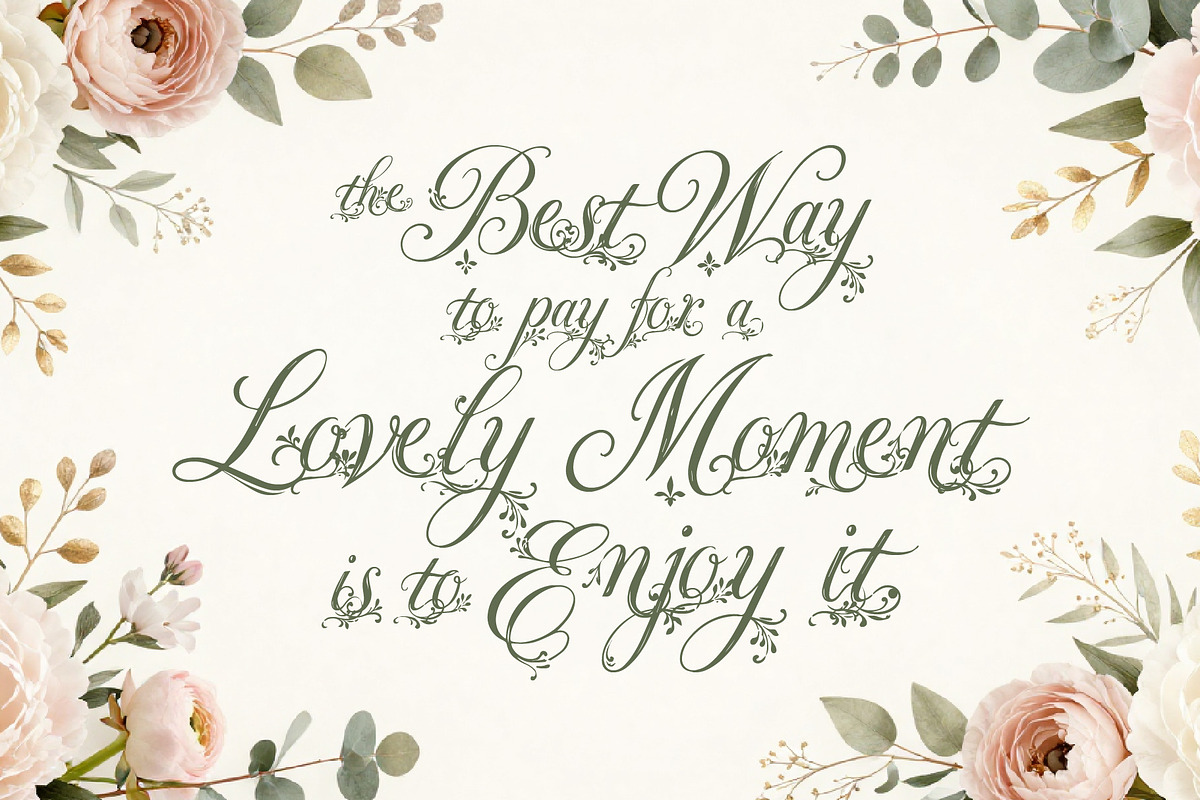 Ornavelle - Bloom Beautifully, a Script Font by HypeWorksCo (Photo 11 of 22)
