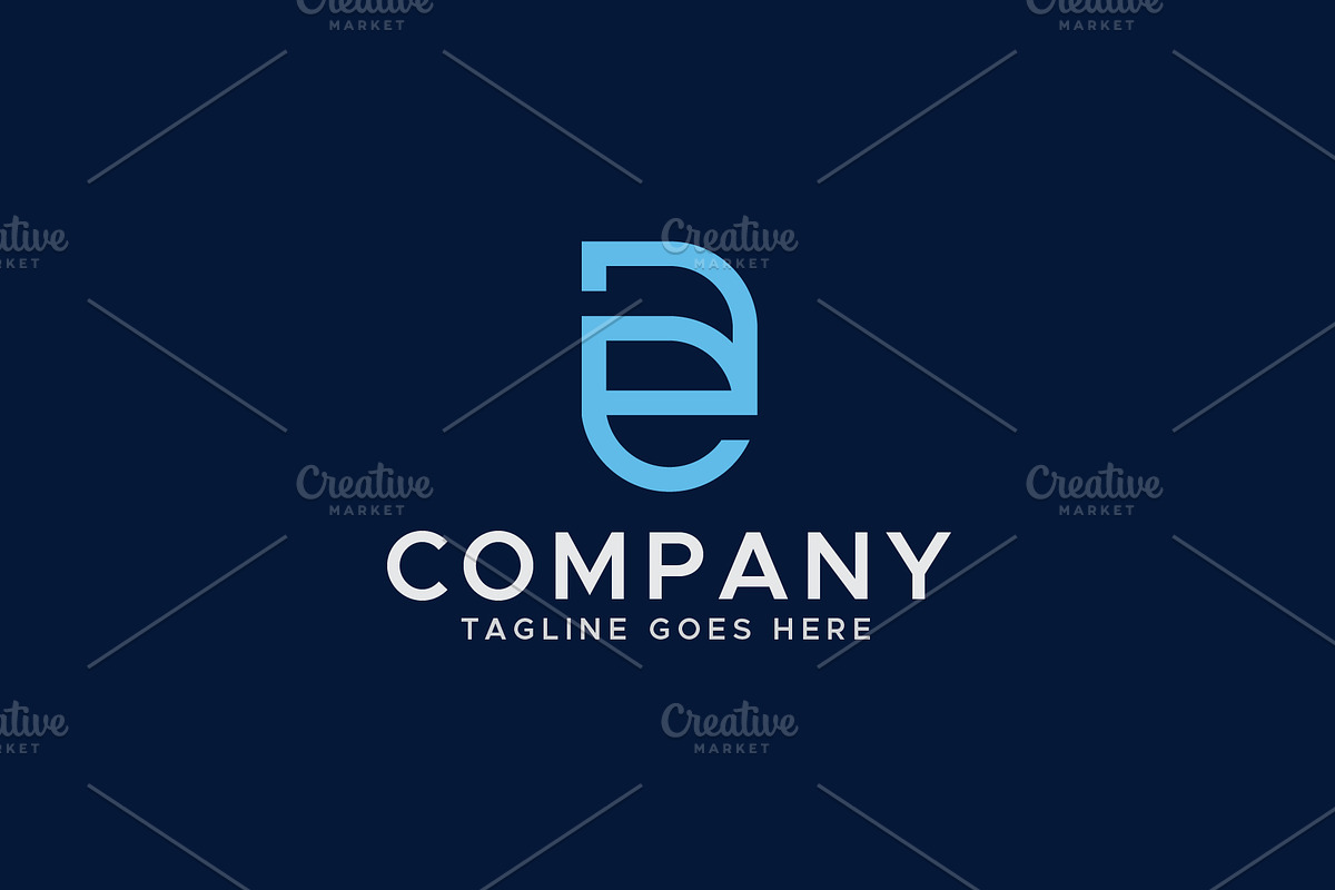 ae letter outline logo design, a Branding & Logo Template by Amadul11 (Photo 1 of 4)