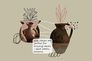 224 POTTERY CLIPART - HAND DRAWN, an Object Illustration by JuDesign (Thumbnail 19 of 25)