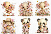 Whimsical Summer nursery Animals PNG, an Illustration by Craft Nest (Thumbnail 4 of 12)