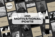 100 Motivational - Noir Luxe, a Social Media Template by Freedom Business Shop (Thumbnail 1 of 9)